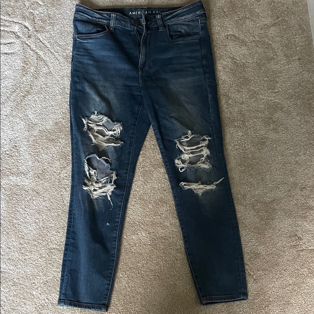 American Eagle Blue Stretch Denim Jeans